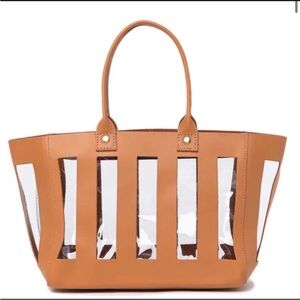 Clare V. Rafael Paneled Vinyl Handbag